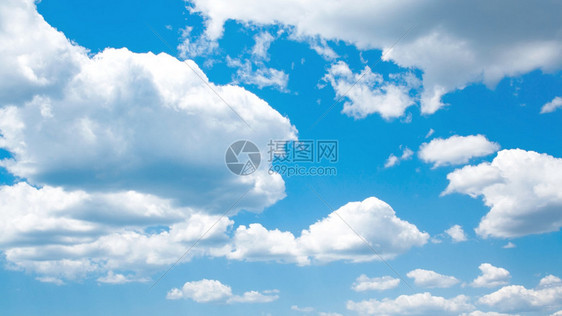 云彩蓝天空积云图片