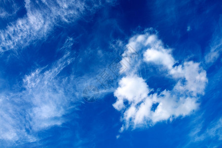 蓝天背景蓝色天空中的白云从天空的背景图片