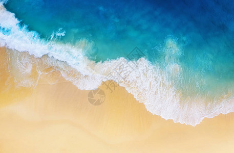海岸作为从顶视图的从顶视图的绿松石水从空气的夏天海景印度尼西亚努沙佩尼达岛旅背景图片