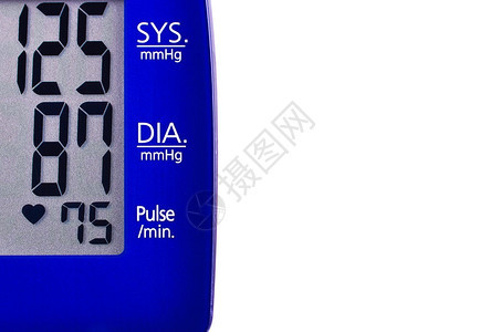 数字血压计上的高血压读数图片