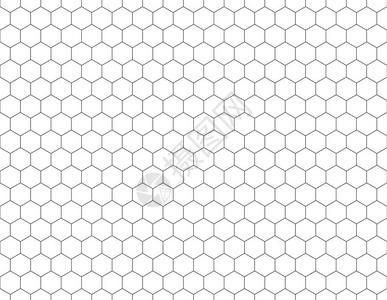 白色六边形状图案背景简单无缝网格纹图片