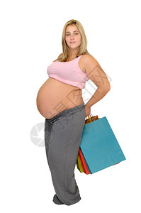 孕妇用白衣服孤图片