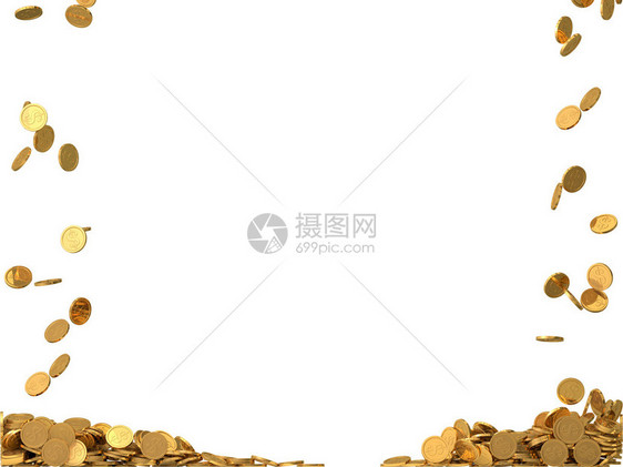 圆形金币与美元符号图片