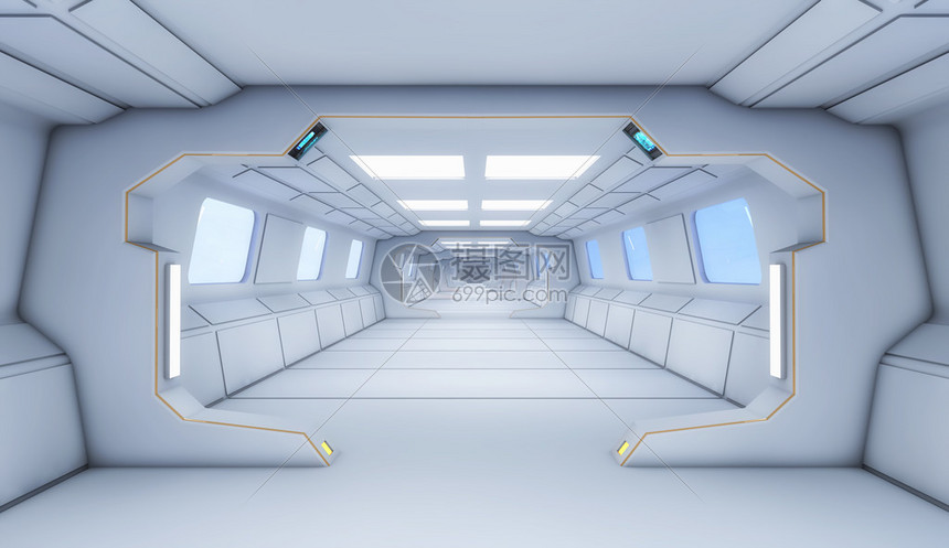3d设计未来空间站内部图片