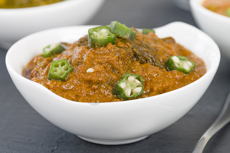 BhindiMasala用厚肉汁图片