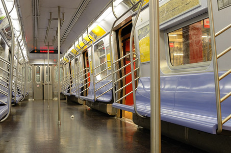纽约市地铁系统的一部分即图片