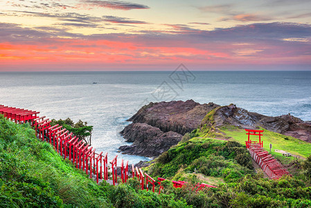 日本山口县的Inari神社签名为MotonosumiIna图片