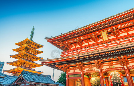 日本东京的浅草寺图片