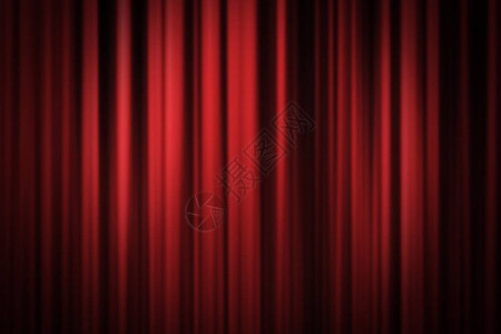 红色舞台幕布背景图片
