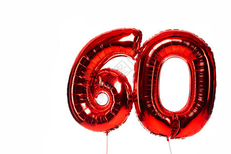 60个红气球白色上隔图片