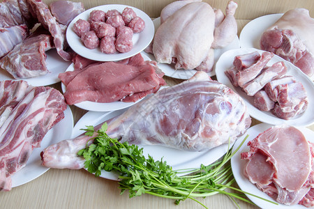 肉类汉堡包背景图片