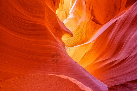 羚羊峡谷的抽象美观图片