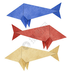 折纸鱼再生纸工艺品图片