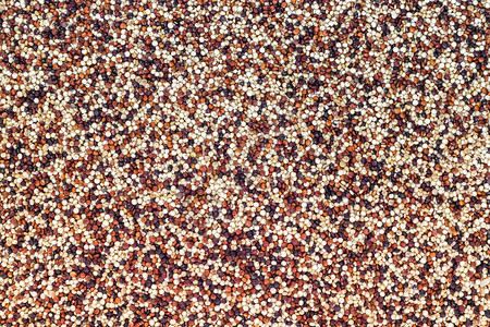 红白和黑混合的quinoa素食图片