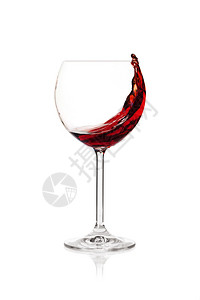 葡萄酒收藏在玻璃杯中泼红酒背景图片