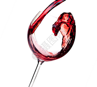 葡萄酒收藏红酒倒入玻璃杯中关闭孤背景图片