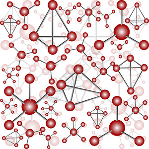 没有红分子抽象背景图片