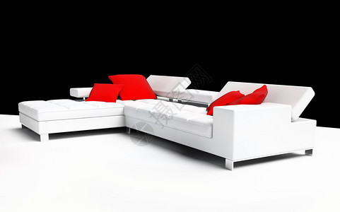 白色背景的现代家具图片