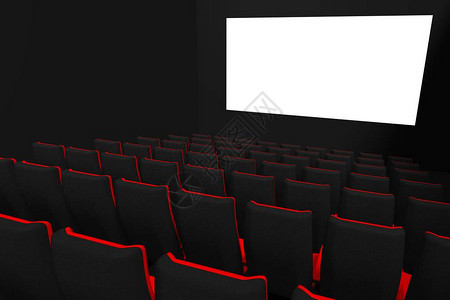 3D电影院屏幕背景图片
