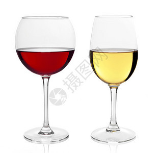 红白葡萄酒杯图片