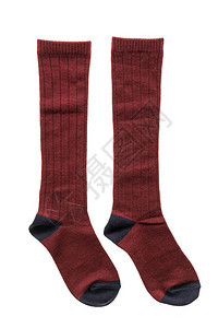 新红棉袜对白底孤立衣服的红色新图片