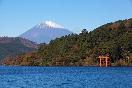 Kanagawa省Hakone的冬季富图片