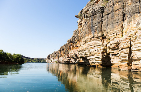 GeikieGorge由Fitzroy河雕刻而成图片