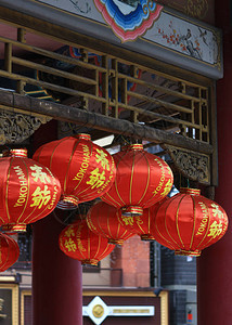 春节灯饰背景图片