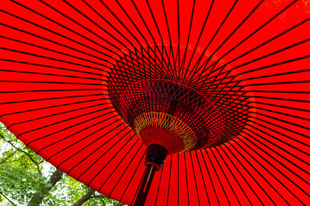 关闭传统的日本红伞式图片
