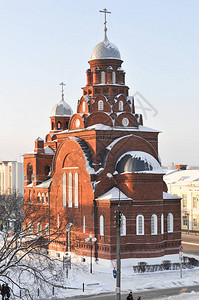 TrinityTroitskaya教堂在俄罗图片