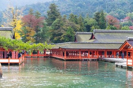 日本传统严岛神社图片