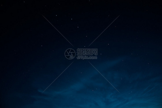 美丽的夜空与星相伴的夜晚天空星座图片