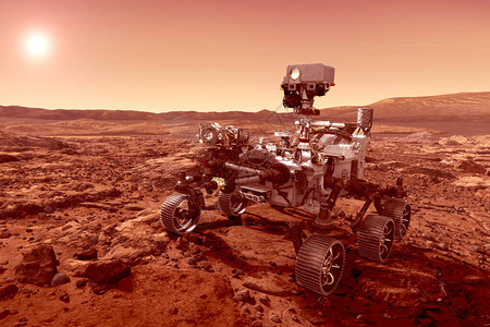 火星车探索火星图片