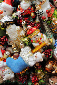 复古圣诞装饰品图片