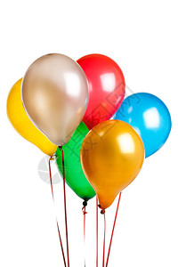 6个彩色政党气球图片