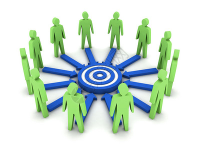 3d群体为共同的目标而努力图片