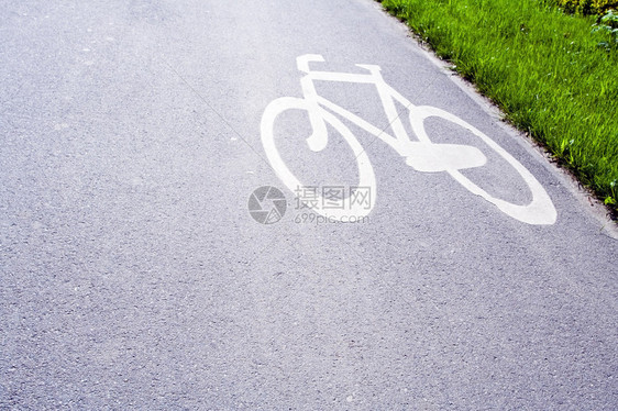 城市自行车路图片