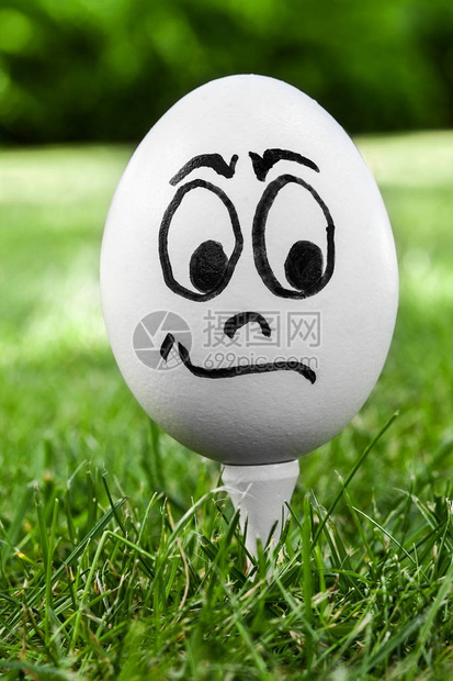 复活节彩蛋和滑稽的脸情绪图片