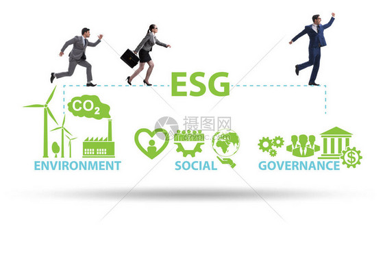 ESG概念作为与商人的环图片