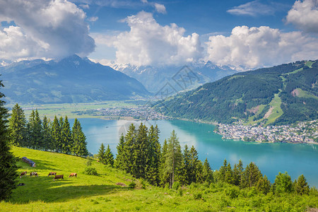 阿尔卑斯山的美丽风景全图片