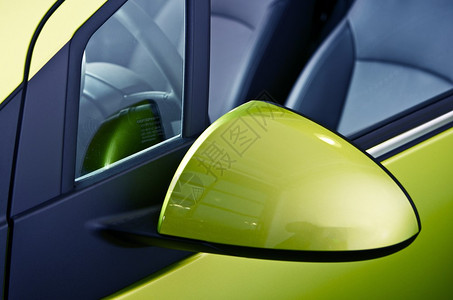 汽车镜像绿色汽车身影车辆图片
