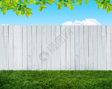 白花园围栏图片
