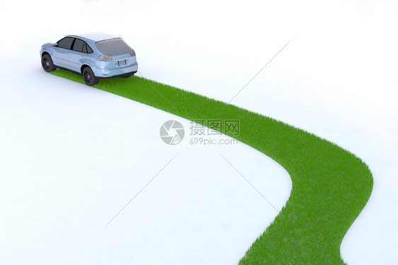 绿色汽车未来之图片