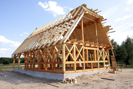 生态木制房屋建图片