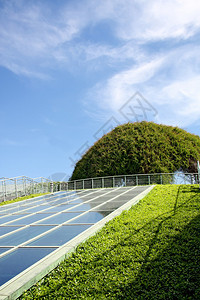 现代生态建筑华沙大学欧洲背景图片