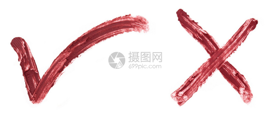 在白色背景上打勾和交叉标志高清图片下载-正版图片503288863-摄图网