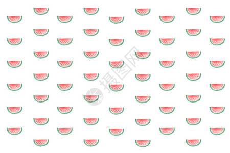 粉红西瓜图案在白色背景上图片