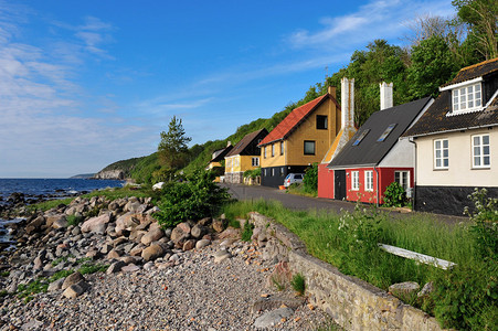 Borholm岛景观在丹麦欧洲和丹图片