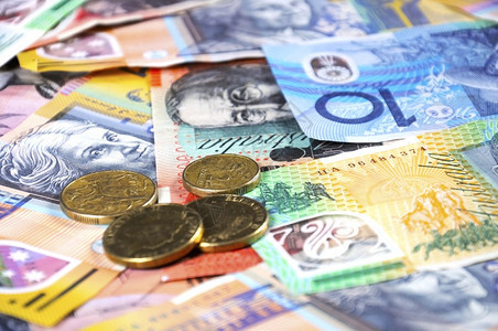 澳大利亚储蓄支出或6月30日财政年度销售结束的澳大利亚货币概念金融图片