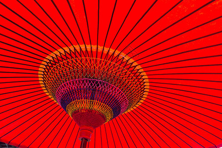 日本传统红伞图片
